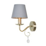 Светильник бра Классические с хрусталем Экономсвет 87242/1wAB PUR