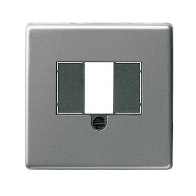 Gira E22 Сталь Накладка ТЛФ розетки TAE (G87620)