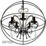 Подвесная люстра iLamp Life 8774-5 Черная