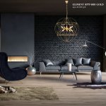 Подвесная люстра iLamp Element 8777-800 GOLD