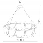 Светильник подвесной Divinare 8777/02 LM-20 CAPILLARI