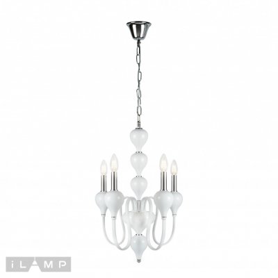 Подвесная люстра iLamp Lady 88003-4 Белая