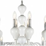 Подвесная люстра iLamp Lady 88003-8+4 Белая