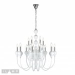 Подвесная люстра iLamp Lady 88003-8+4 Белая