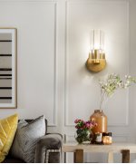 Настенный светильник 8816W gold/clear