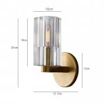 Настенный светильник 8816W gold/clear