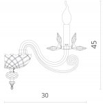 Светильник настенный Divinare 8820/09 AP-1 PLATEA
