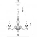 Светильник подвесной Divinare 8820/09 LM-8 PLATEA