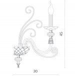 Светильник настенный Divinare 8821/09 AP-1 ALBEDO