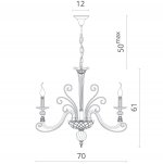 Светильник подвесной Divinare 8821/09 LM-6 ALBEDO