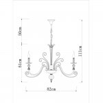 Светильник подвесной Divinare 8821/09 LM-8 ALBEDO