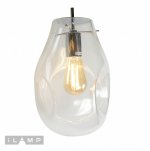 Подвесной светильник iLamp Pear 8827/1P Хром+прозрачный