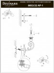 Светильник бра Divinare 8852/22 AP-1 GOTICO