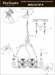 Подвесной светильник Divinare 8852/22 SP-6 GOTICO