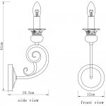Светильник бра Divinare 8852/22 AP-1 GOTICO