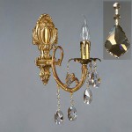 Светильник бра Ambiente 8888/1 AB Honey Leaf