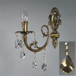 Светильник бра Ambiente 8888/1 PB Honey Leaf