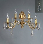 Светильник бра Ambiente 8888/2+2 AB Leaf crystal