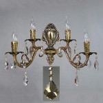 Светильник бра Ambiente 8888/2+2 PB Honey Leaf