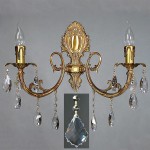 Светильник бра Ambiente 8888/2 AB New Leaf