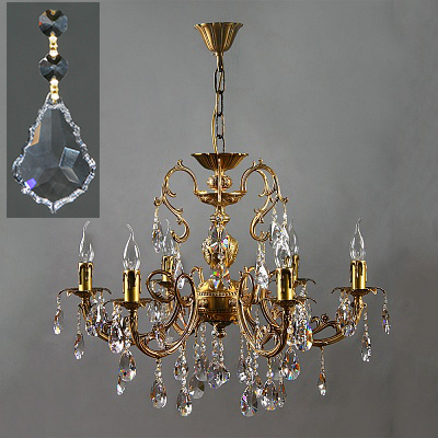 

Люстра Ambiente 8888/6 AB Leaf crystal, 8888/6 AB Leaf crystal