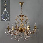 Люстра Ambiente 8888/6 AB Leaf crystal