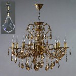 Люстра Ambiente 8888/8 AB Leaf crystal