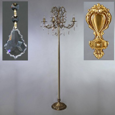 

Торшер Ambiente 8888F/4 AB Leaf Crystal, 8888F/4 AB Leaf Crystal