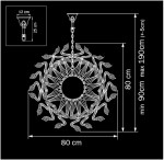 Люстра подвесная Lightstar 890188 Medusa