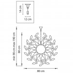 Люстра подвесная Lightstar 890182 Medusa