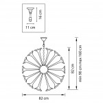 Люстра подвесная Lightstar 891186 Bardano