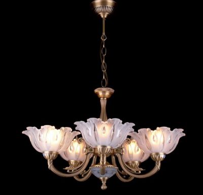 Люстра Eurosvet 89376/5 античная бронза