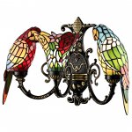 894-801-03 VELANTE Стиль Tiffany светильник настенный, E27, 3x60W