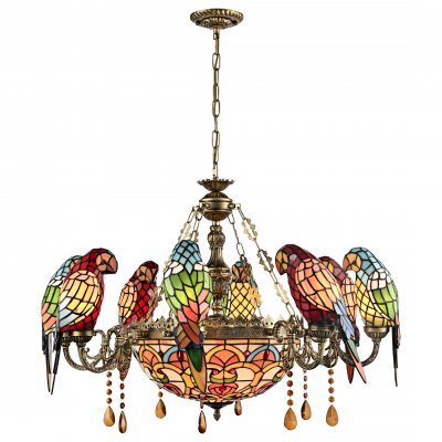 894-803-11 VELANTE Стиль Tiffany светильник подвесной, E27, 11x60W