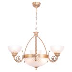 Люстра классическая Экономсвет 89540/3+2BRASS PLATING WT