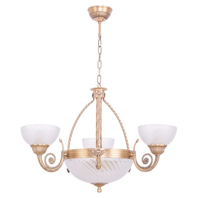 Люстра классическая Экономсвет 89540/3+2BRASS PLATING WT