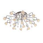 Люстра галогенная Экономсвет 8955/16CR MIX LED