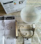 Светильник бра с выключателем Arte Lamp A3777AP-1AB Windsor white