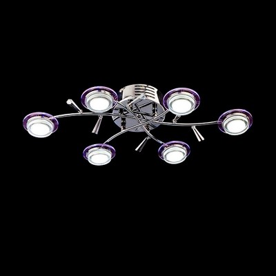 Светильник Eurosvet 90000/6 хром/синий+красный+фиолетовый Светильник Eurosvet 90000/6 хром/синий+красный+фиолетовый