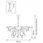 Люстра подвесная Lightstar 890040 Artglass