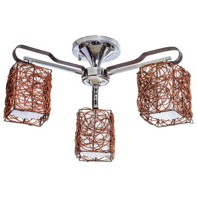 Люстра еврокаркас Экономсвет 90157/3CR+WENGE BR