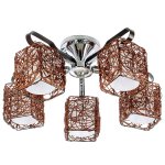 Светильник ЭкономСвет 90157/5CR+WENGE BR