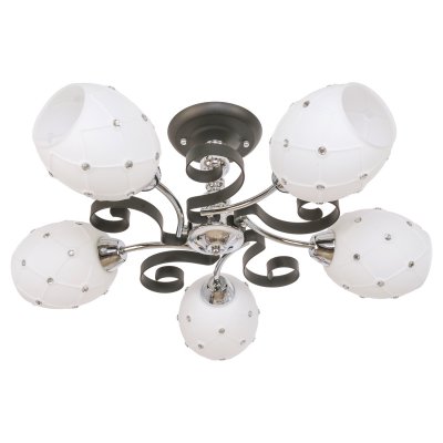 Люстра современная Экономсвет 90206/5BK+CR MK