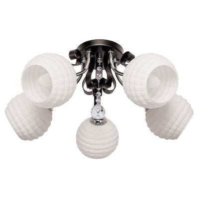 Люстра современная Экономсвет 90215/5CR+BK MK