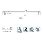 Светильник сенсорный Gauss модель E 3,5W 350lm 4000K 170-260V 300mm PIR (9024531235)