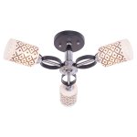 Светильник ЭкономСвет 90250/3BK+CR WT