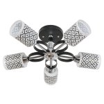 Потолочный светильник Экономсвет 90250/5BK+CR WT