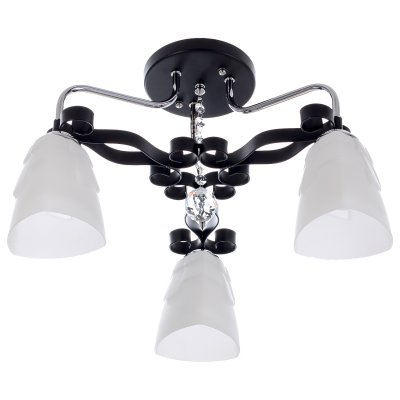 Люстра современная Экономсвет 90259/3CR+BK