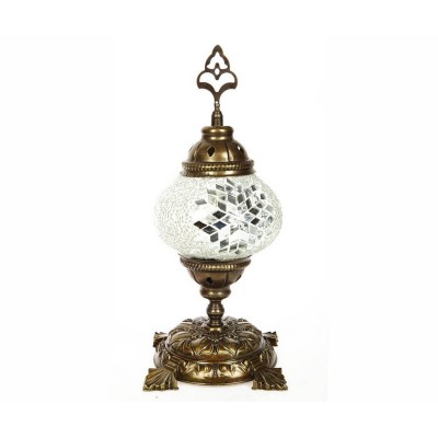 Настольная лампа МАРОККО белая h31 d12 E14 1*40W Kink light 903,01 Настольная лампа МАРОККО белая h31 d12 E14 1*40W Kink light 903,01