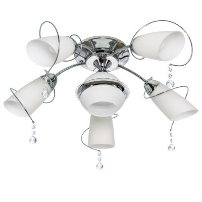 Светильник ЭкономСвет 9062/5+1CR WT